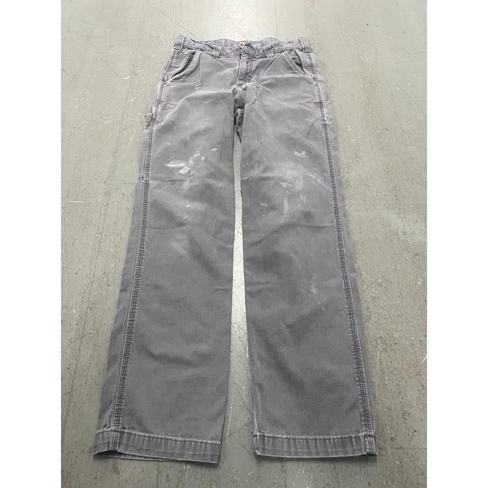 Carhartt‎ Carpenter Pants Mens 31x32 Gray Relaxed Fit Rugged Utility Workwear